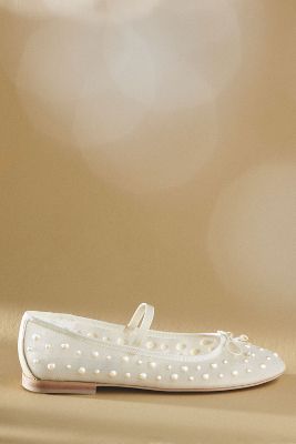 Shop Dolce Vita Cadel Pearl Ballet Flats In White