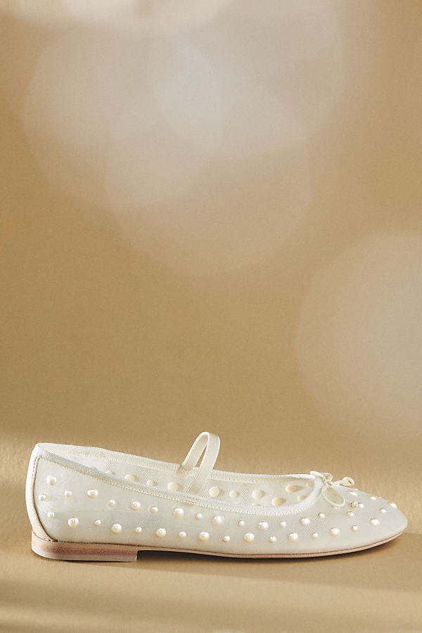 Shop Dolce Vita Cadel Pearl Ballet Flats In White