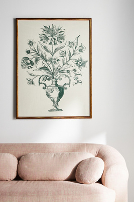 Artfully Walls Classic Flower Vase Wall Art In Neutral