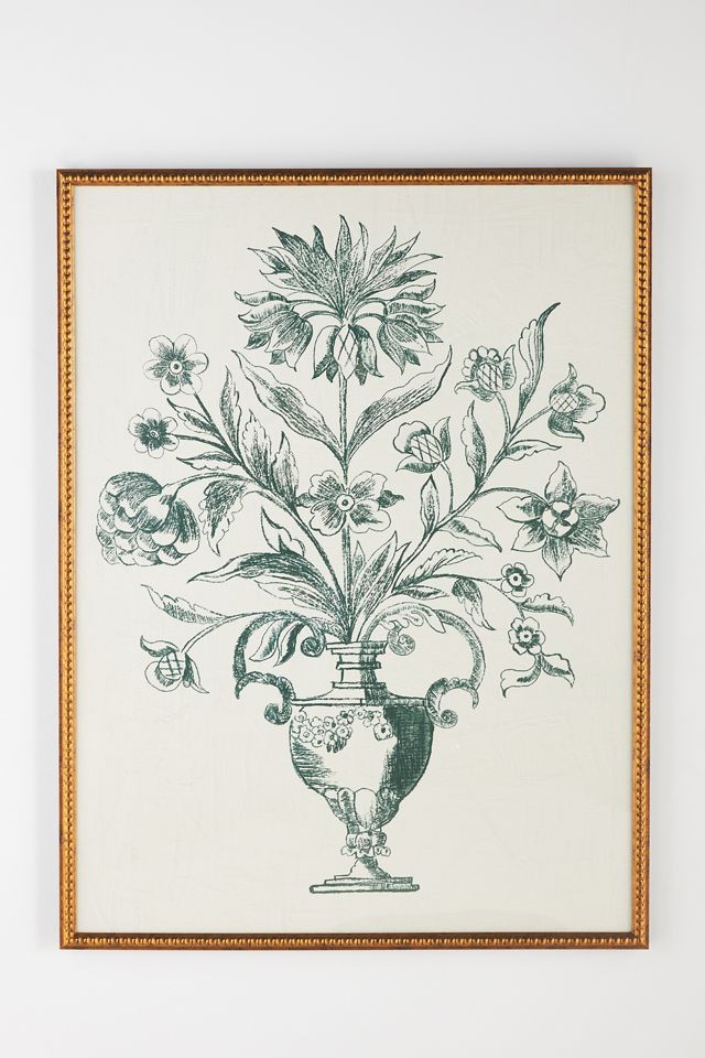 Classic Flower Vase Wall Art #1