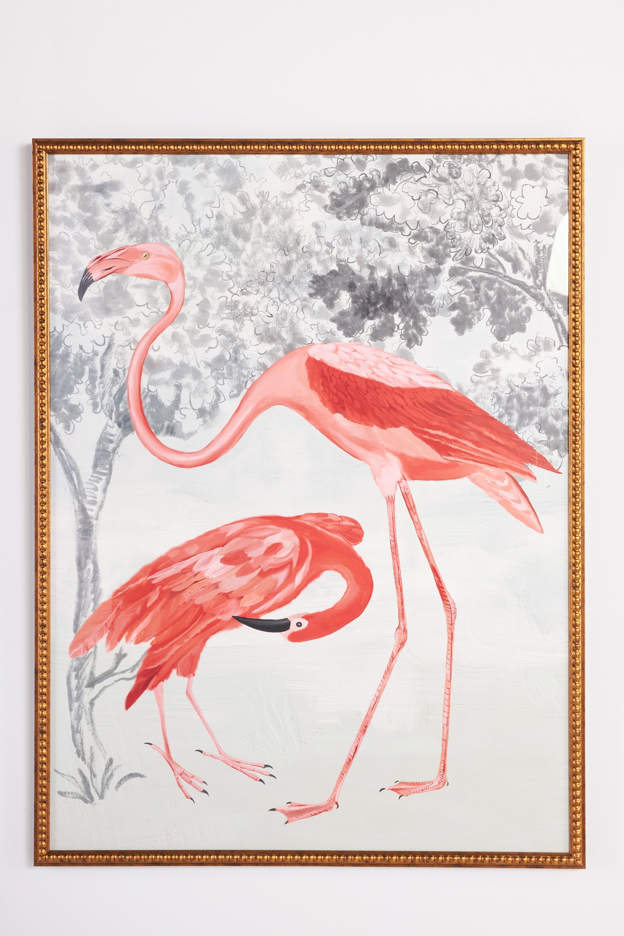 American Flamingo and Ibis Wall Art