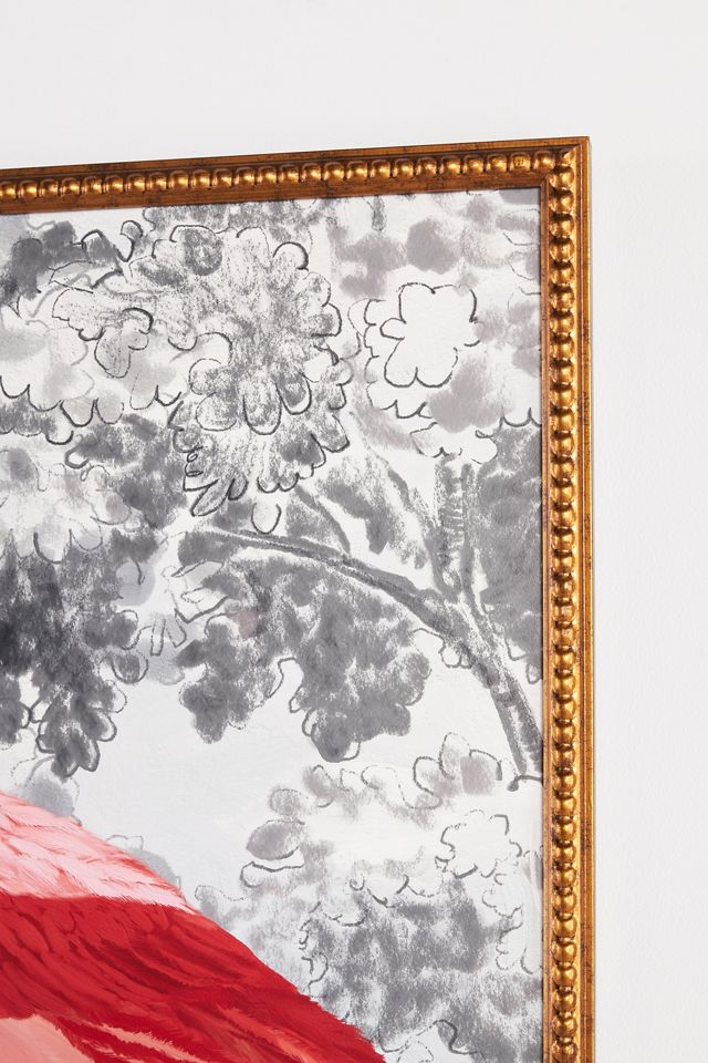 American Flamingo and Ibis Wall Art #2