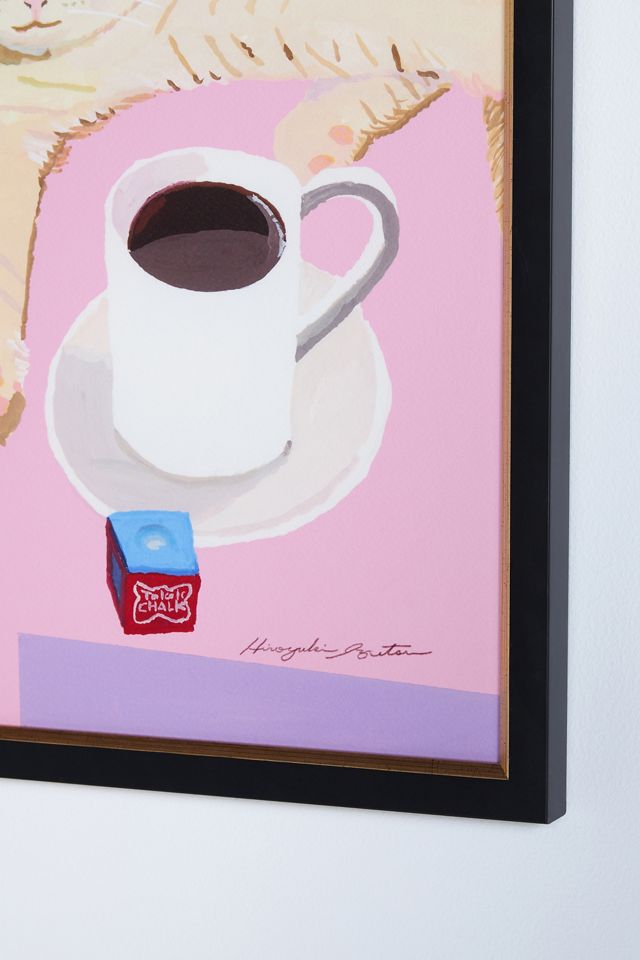 Cats and Coffee in Billiard Halls Wall Art #1