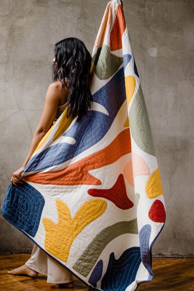 Anchal Petal Quilt Throw #3