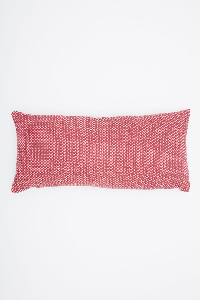 Anchal Vintage Kantha Lumbar Pillow No. P26230503 AnthroLiving