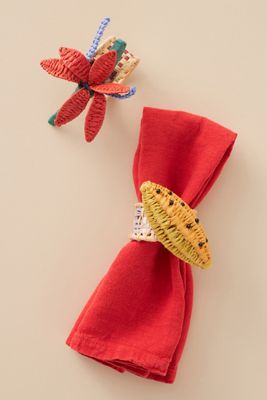 Abacaxi Napkin Rings, Set of 2