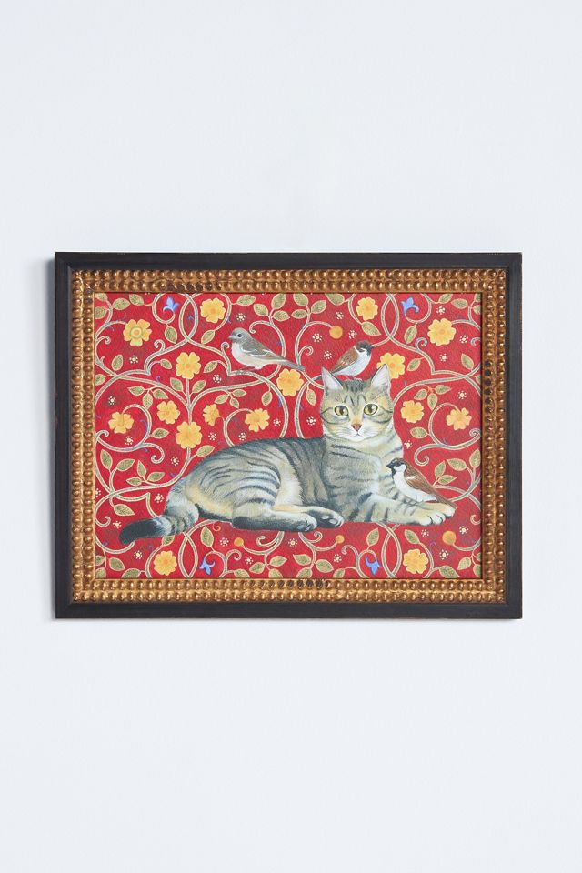 The Lazy Pussy Cat Wall Art #1