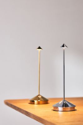 Pina Pro Metallic Cordless Rechargeable LED Table Lamp