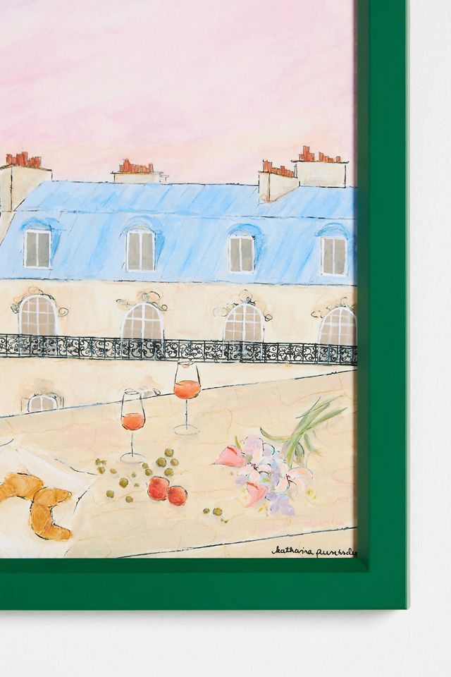 Parisian Rooftop Wall Art #1