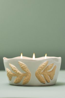 Reese Emry Design Anabella Mae Fresh Vetiver & Sandalwood Ceramic Candle
