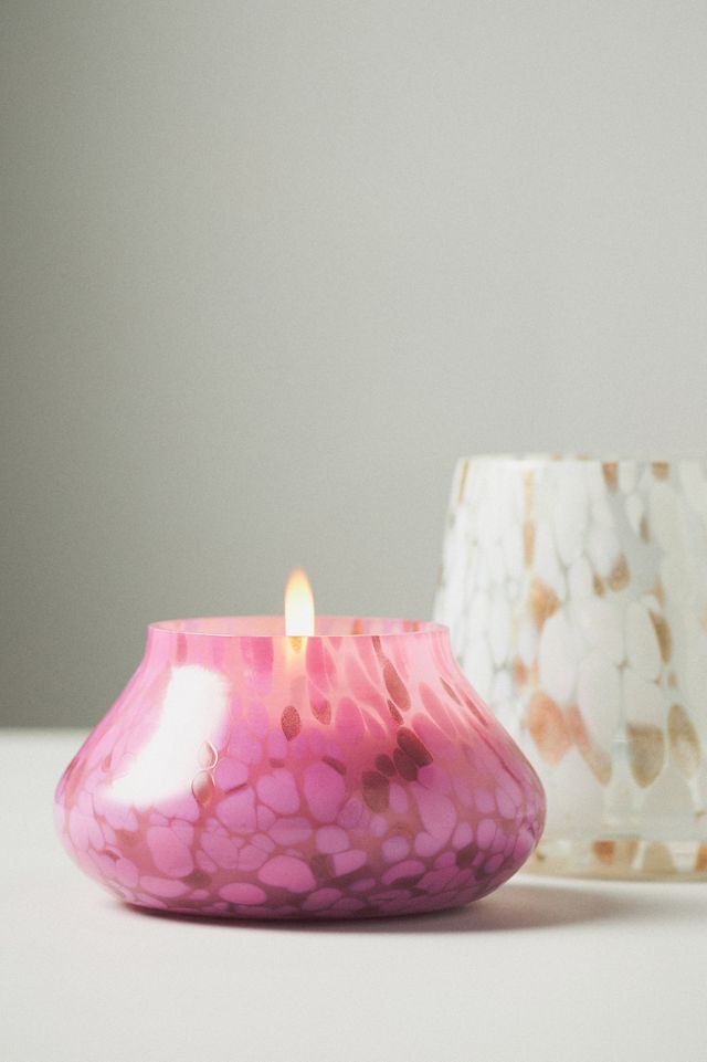 Cheena Fruity Lychee & Pink Dragon Fruit Glass Mushroom Lamp Candle #4