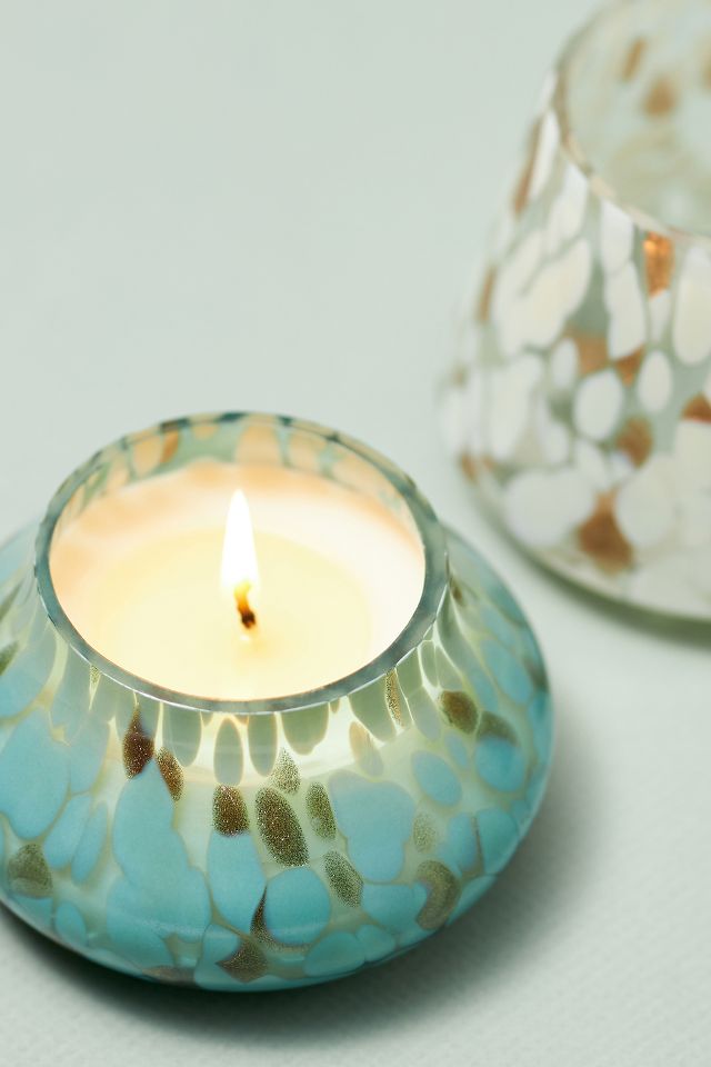 Cheena Fresh Coconut Waters Glass Mushroom Lamp Candle | AnthroLiving