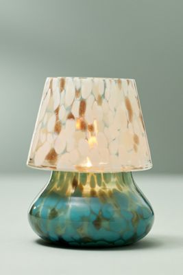 Cheena Fresh Coconut Waters Glass Mushroom Lamp Candle