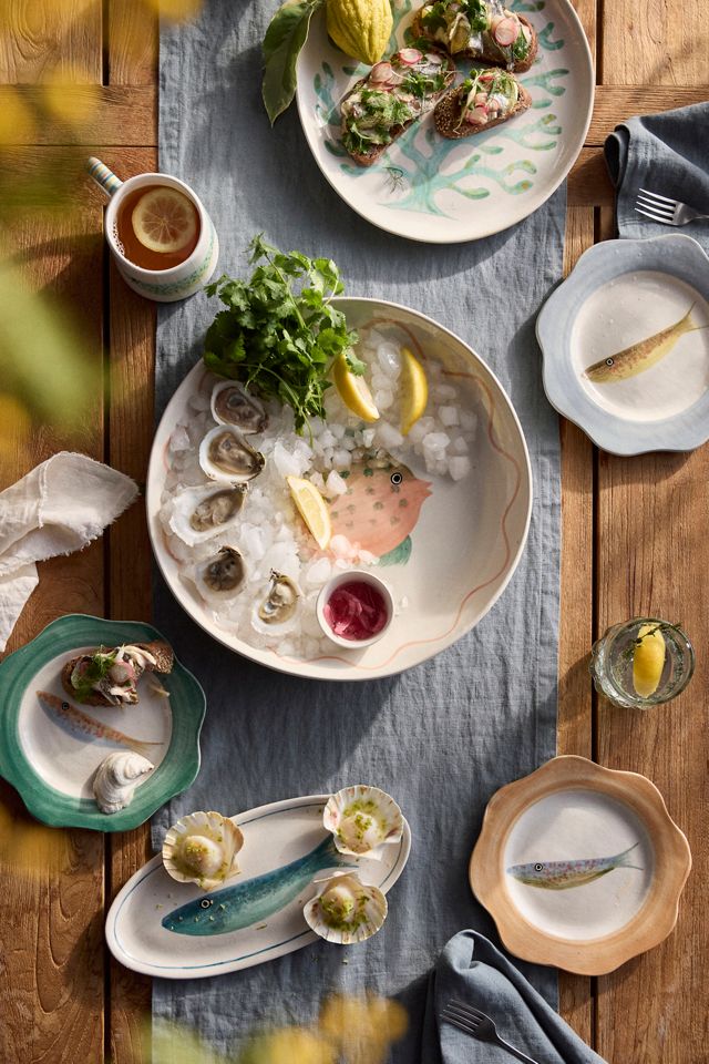 Fish Stoneware Serving Platter #3