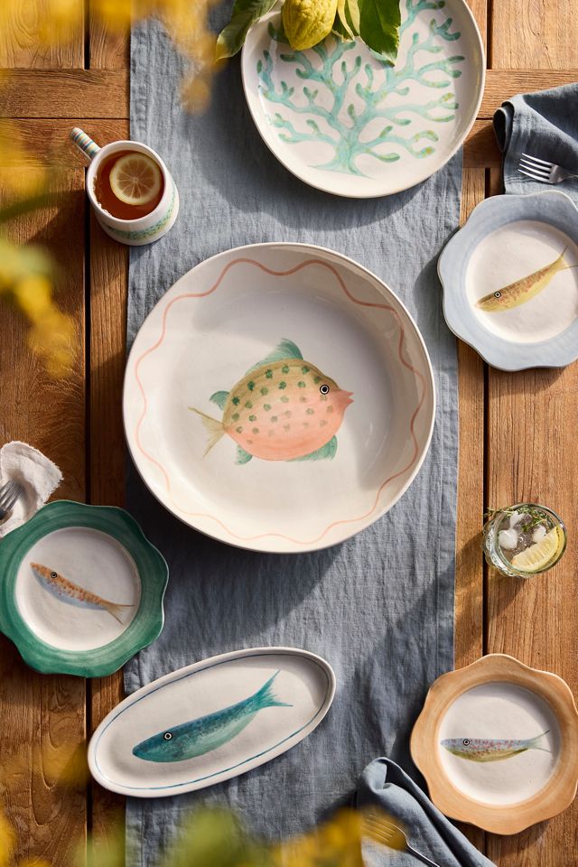 Fish Stoneware Serving Platter #4
