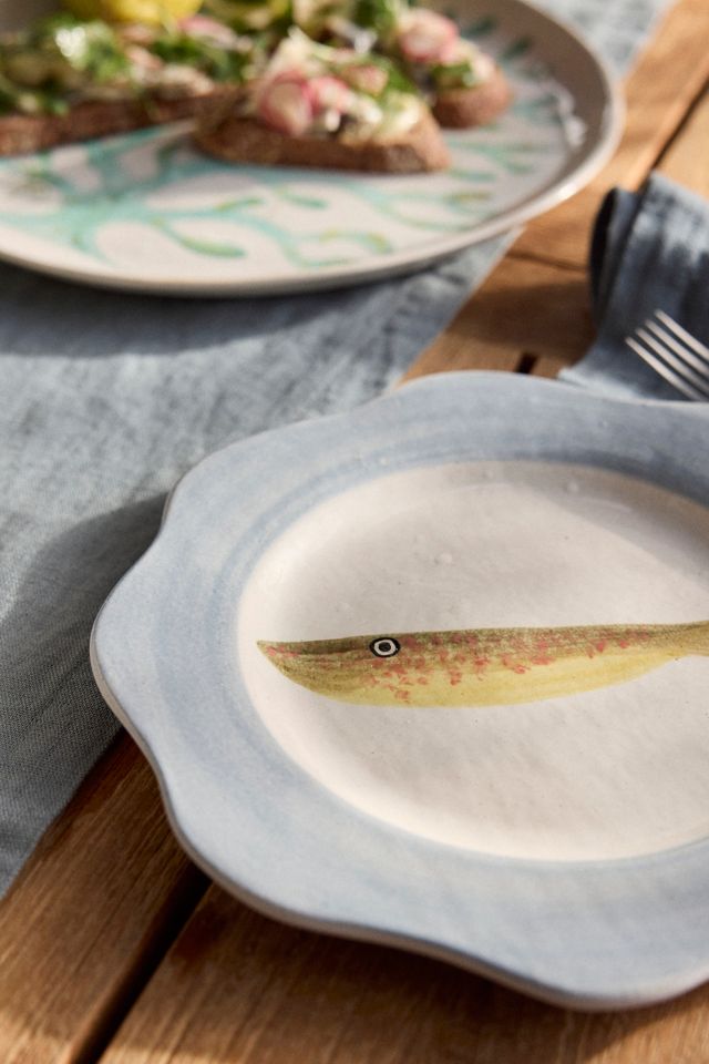 Fish Stoneware Serving Platter #6