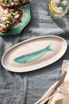Fish Stoneware Serving Platter