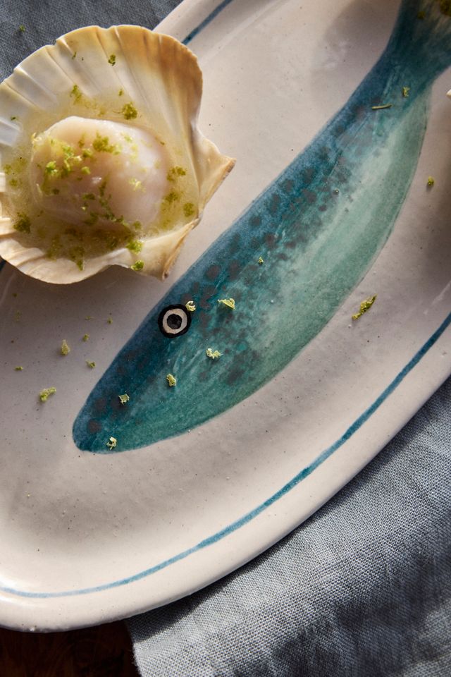 Fish Stoneware Serving Bowl #8