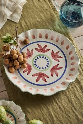 Shop Terrain Painted Stoneware Serving Platter