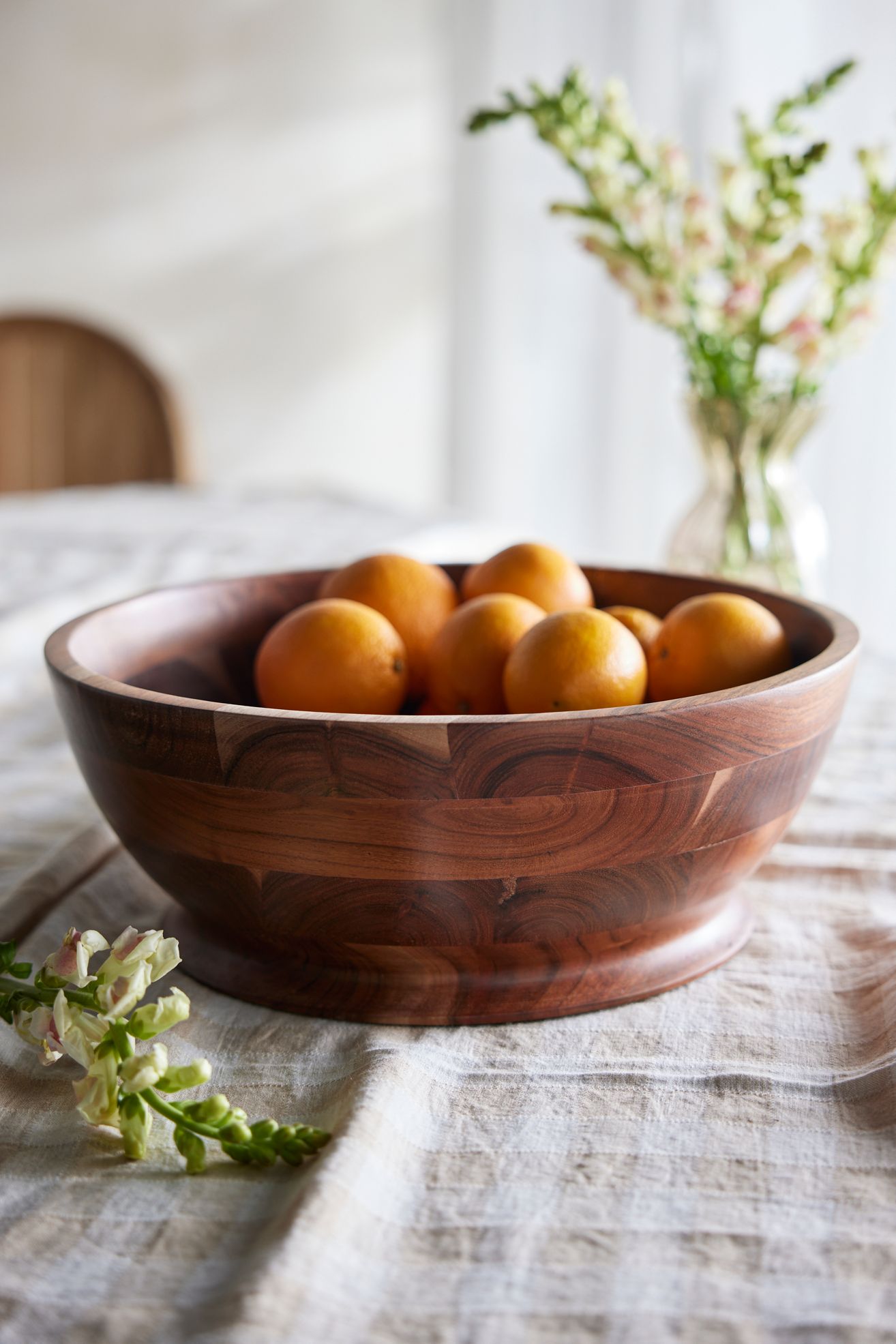 Acacia Wood Serving Bowl - Multi, One Size