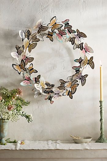 Butterflies Iron Wreath