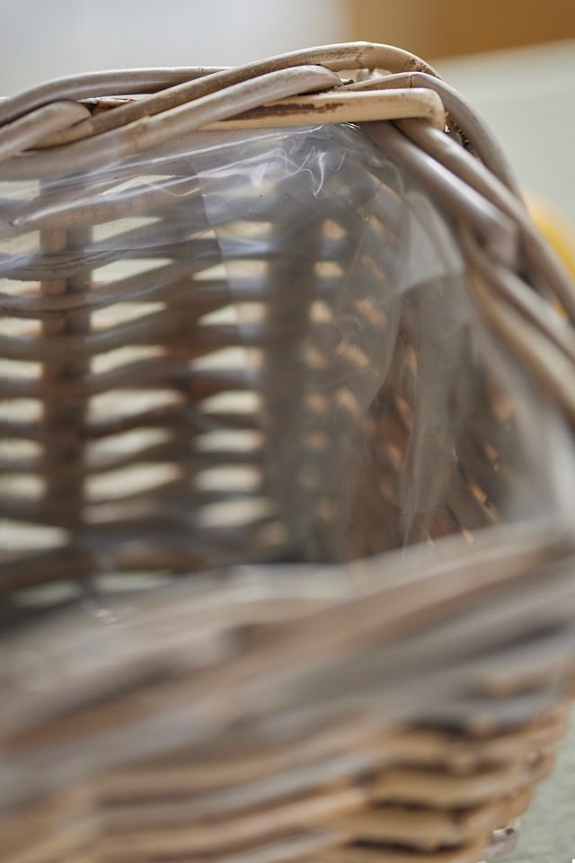 Rattan Trough Basket Planter #2