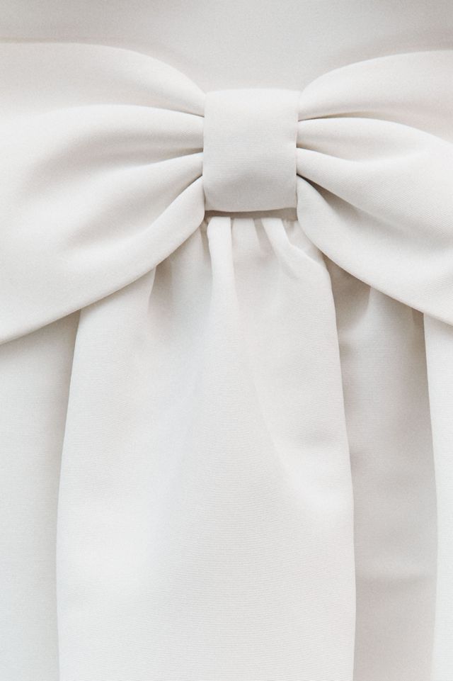 Sachin & Babi Sloane Taffeta Double-Bow Pleated Mini Dress #5