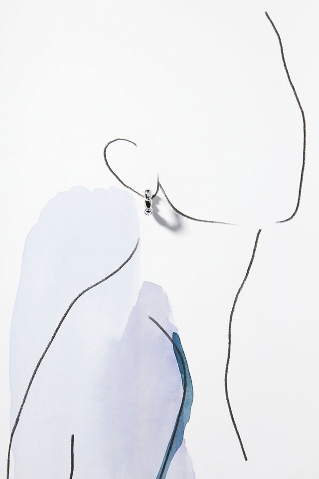 Crinkled Huggie Hoop Earrings #2