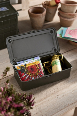 Terrain Toyo Steel Mini Seed Storage Box, Green In Gray