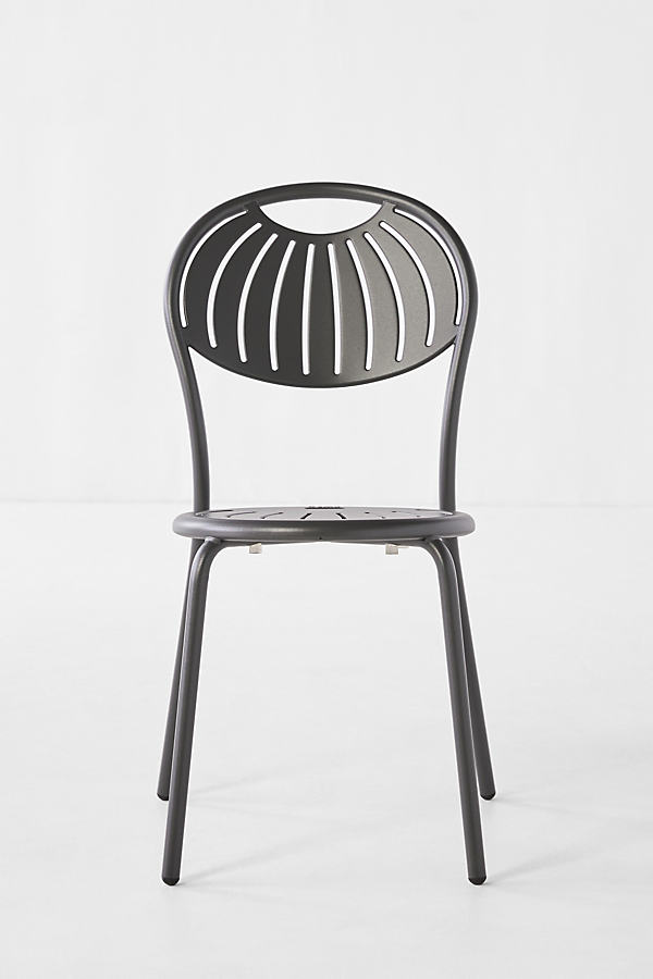 Anthropologie Coupole Indoor/outdoor Dining Chair In Gray