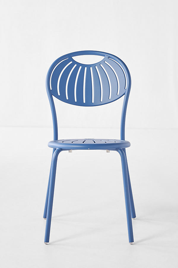 Anthropologie Coupole Indoor/outdoor Dining Chair In Blue
