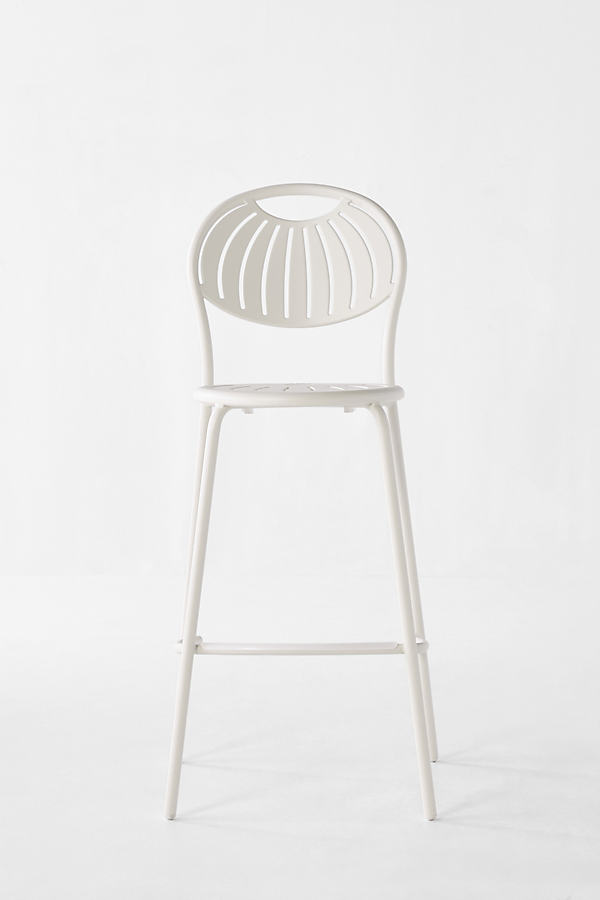 Anthropologie Coupole Indoor/outdoor Bar Stool In Neutral