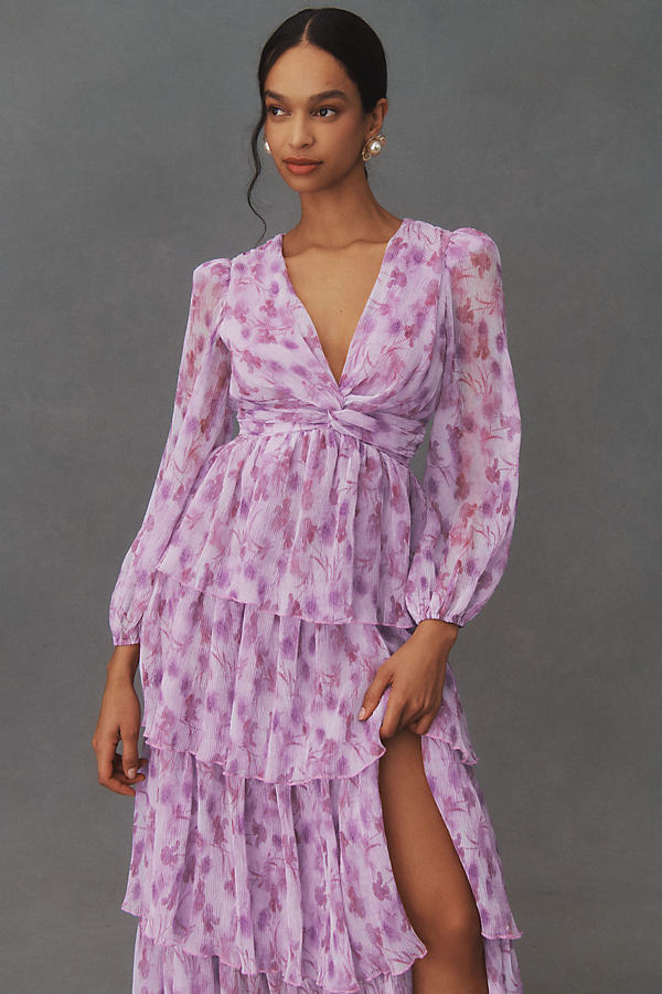 Shop Astr Sibylla Dress In Purple