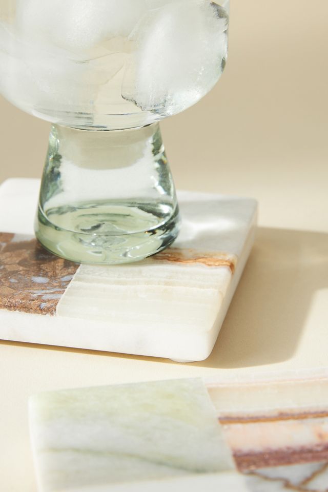 Juliet Checkered Marble Coaster #2