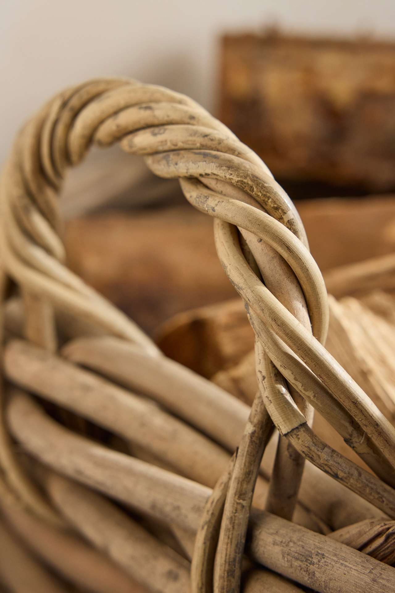 Wicker Log Basket