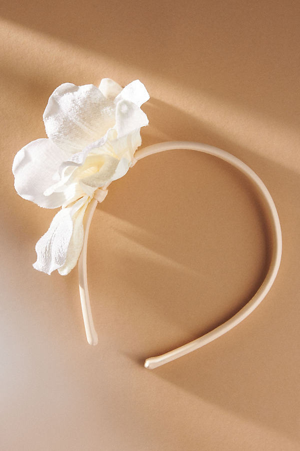 Shop Lele Sadoughi Blair Orchid Headband In White