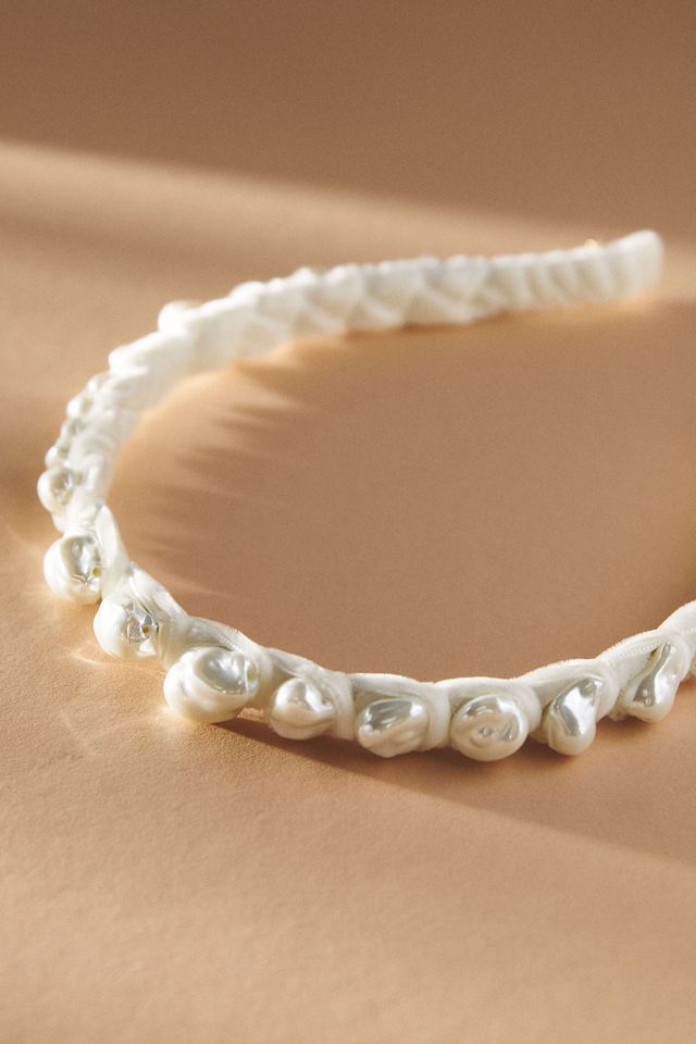 Lele Sadoughi Graduated Baroque Pearl Headband #1