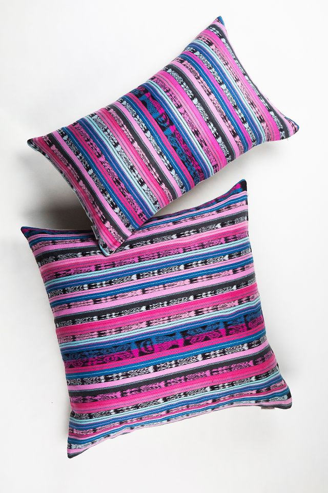 Pink ikat outlet pillows