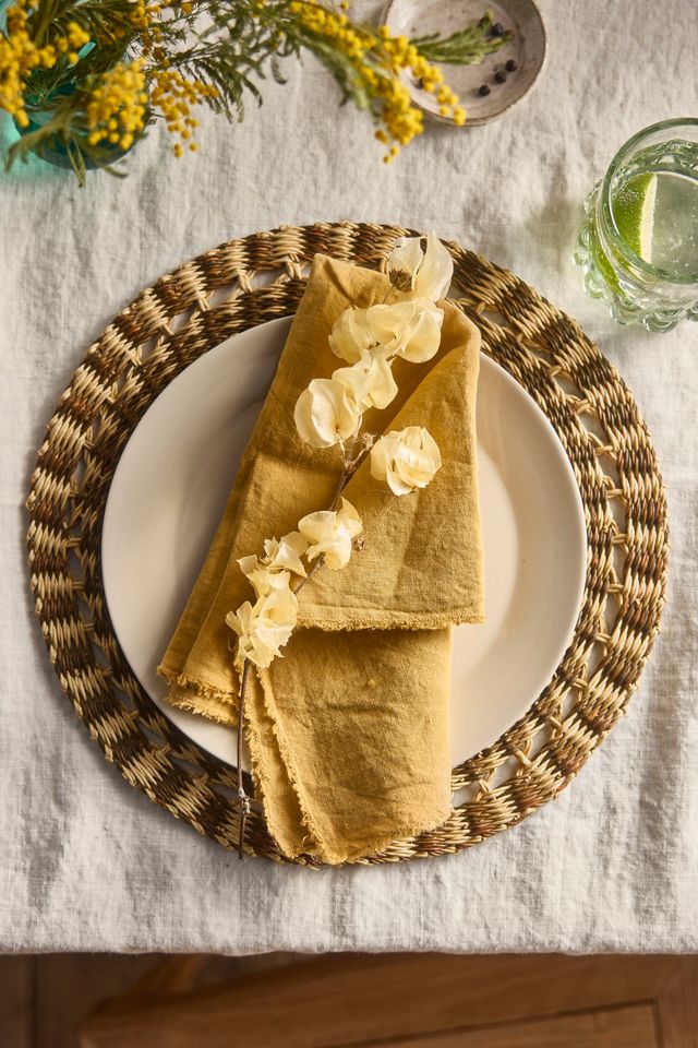 Woven Vetiver Grass Placemat #1