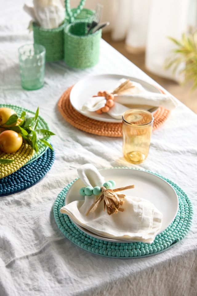 Wooden Bead Placemat #3