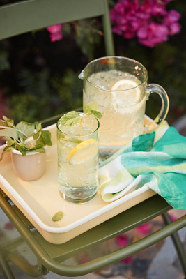Etched Floral Pitcher