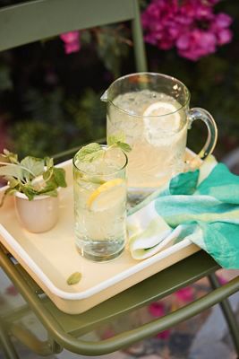 Etched Floral Pitcher