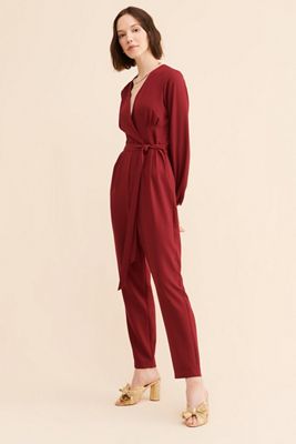 Hutch Pleated Front Tie Jumpsuit