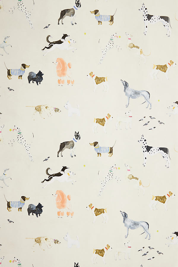 Milton & King Doggies Wallpaper In Animal Print