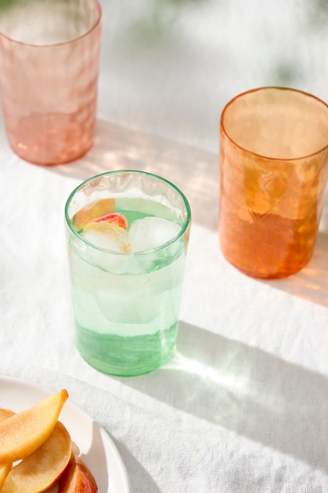 Colorful Dimpled Drinking Glass | Terrain