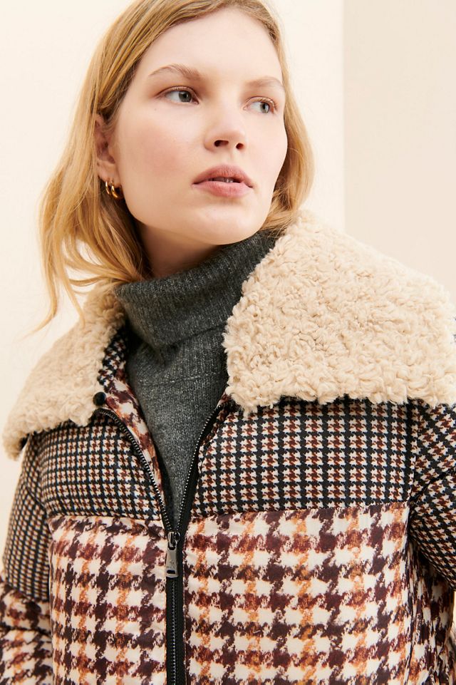 Bernardo Houndstooth Puffer Jacket #2
