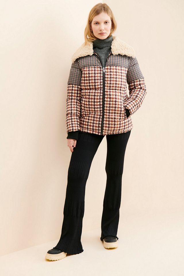 Bernardo Houndstooth Puffer Jacket #3