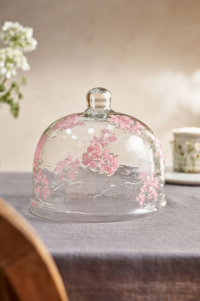 Pressed Floral Glass Cloche #1