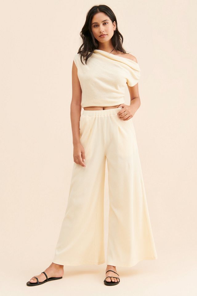 パンツ QUIRA SS22 Camel cotton wide leg pant (Q309MC Q0072) Quira Wide-leg and palazzo pants for Women | Online Sale up
