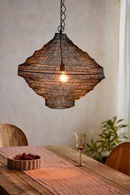 Iron Mesh Chandelier, Tiered